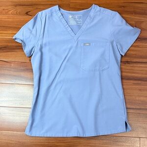 FIGS Women's Vapor Blue Scrub Top